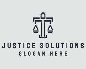 Judicial - Black Judicial Scale logo design