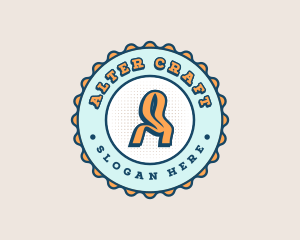 Cute Funky Bottlecap logo design