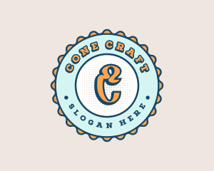 Cute Funky Bottlecap logo design