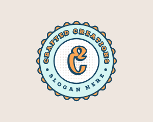 Cute Funky Bottlecap logo design