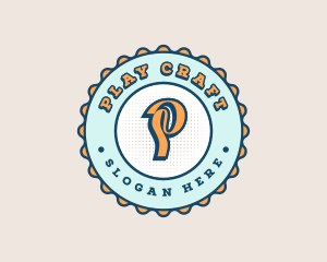 Cute Funky Bottlecap logo design