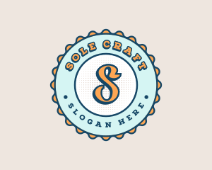 Cute Funky Bottlecap logo design