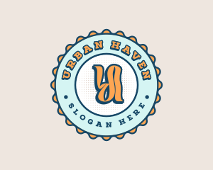 Cute Funky Bottlecap logo design