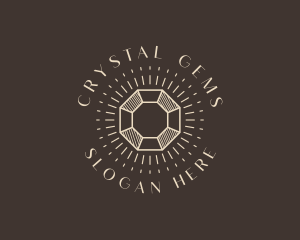 Crystal Diamond Ray logo design