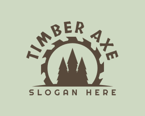 Lumber Mill Tree Carpenter logo design