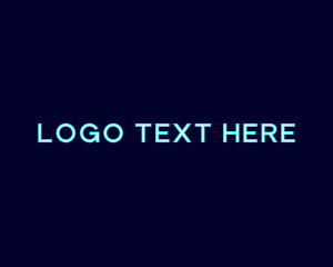 Wordmark - Clean Generic Neon logo design