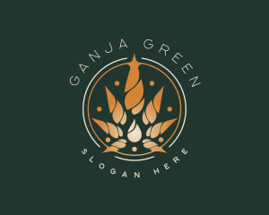 Ganja - Cannabis Extract Oil logo design