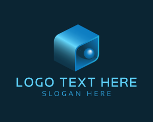 3d - 3D Box Sphere logo design