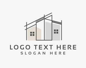 Fabrication - House Architectural Construction logo design