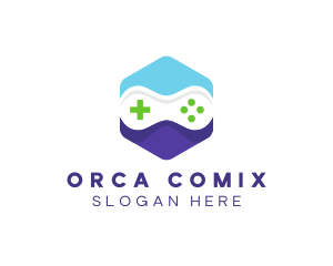 Console - Hexagon Gaming Controller logo design