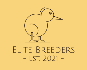 Cute Kiwi Bird  logo design
