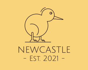 Cute Kiwi Bird  logo design