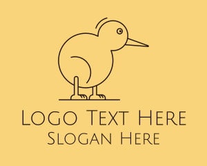 Cute Kiwi Bird  Logo