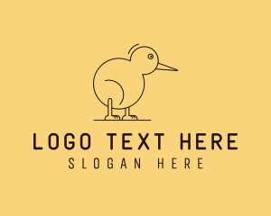 Animal - Cute Kiwi Bird logo design