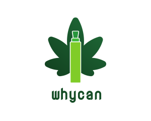 Green Vape Weed Logo