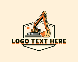 Contractor - Industrial Excavator Contractor logo design
