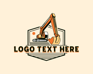 Industrial Excavator Contractor Logo