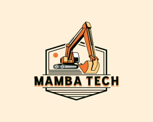 Industrial Excavator Contractor Logo