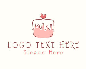 Cake Store - Sweet Heart Dessert logo design