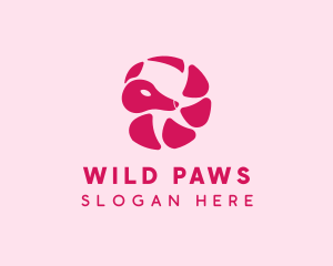 Wild Armadillo Animal logo design