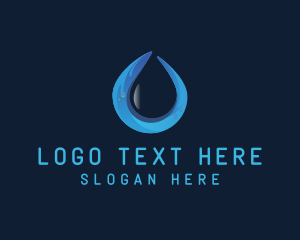 Distilled - Purified Water Drop logo design