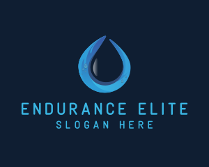 Purified Water Drop Logo