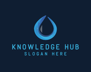 Purified Water Drop Logo