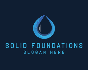 Purified Water Drop Logo