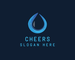 Purified Water Drop Logo