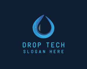 Drop - Purified Water Drop logo design
