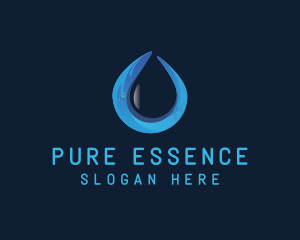 Pure - Purified Water Drop logo design