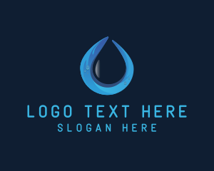 Purified Water Drop Logo