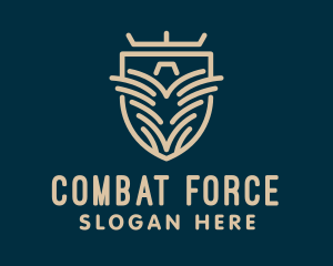 Military Eagle Shield  Logo