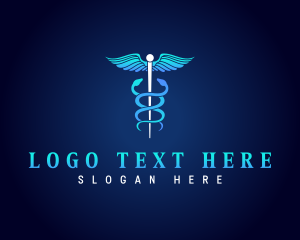 Caduceus - Medical Hospital Caduceus logo design