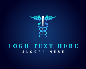 Medical Doctor Hospital Caduceus Logo