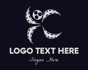 Cinema - Human Film Reel logo design