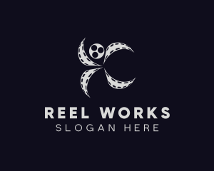 Reel - Multimedia Film Reel logo design