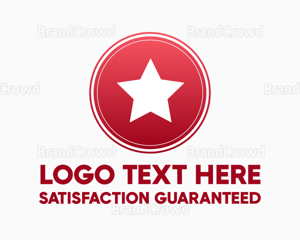 Round Star Seal Logo