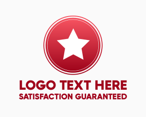 Guarantee - Round Star Seal logo design