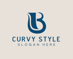 Curvy - Fashion Brand Lettermark logo design