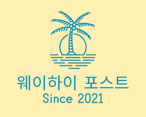 Blue Beach Resort  logo design