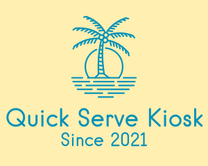 Blue Beach Resort  logo design