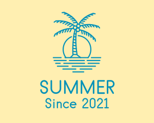 Blue Beach Resort  logo design