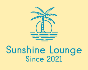 Blue Beach Resort  logo design