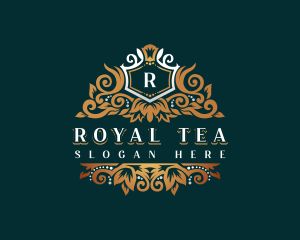 Royal Flower Shield logo design