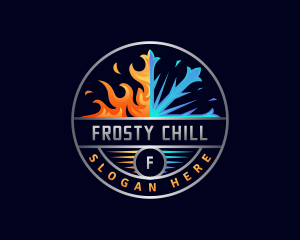 Freezer - Hvac Fire Cooling logo design