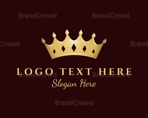 Luxurious Gold Crown Logo