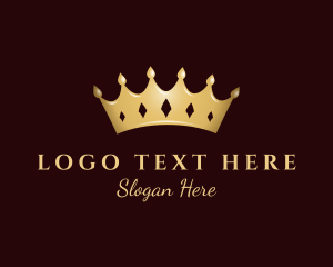 Deluxe - Luxurious Gold Crown logo design