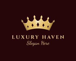 Luxurious Gold Crown logo design