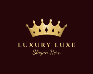 Luxurious Gold Crown logo design